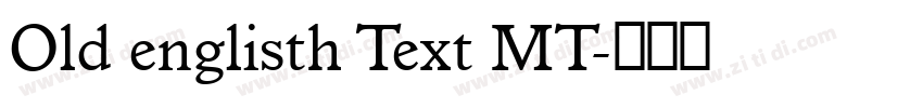 Old englisth Text MT字体转换